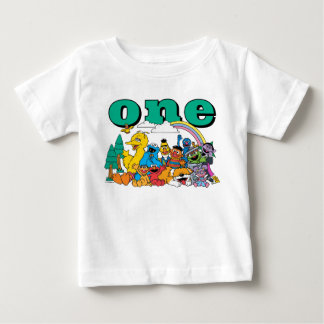 Sesame Street Characters First Birthday Baby T-Shi T-Shirt