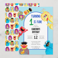Sesame Street Characters First Birthday Party