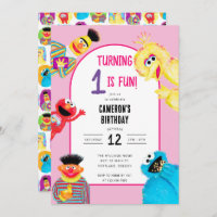 Sesame Street Characters First Birthday Party