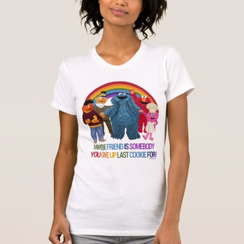 Sesame Street Characters  Friends Quote T_Shirt