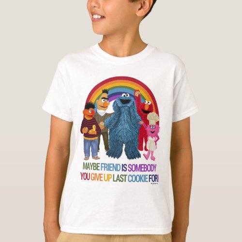 Sesame Street Characters  Friends Quote T_Shirt