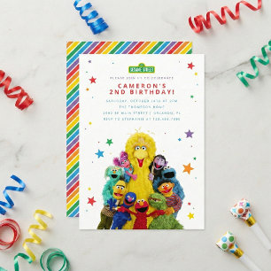 Sesame Street Characters Invitation