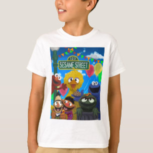 Sesame Street Characters Party Scene T-Shirt