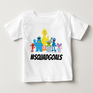 Sesame Street Characters   #SQUADGOALS Baby T-Shirt