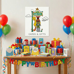 Sesame Street Characters & Street Sign