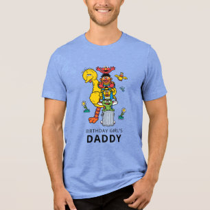 Sesame Street Characters & Street Sign Birthday Tr Tri-Blend Shirt