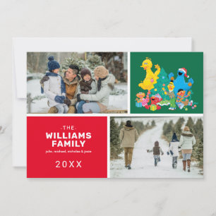 Sesame Street Christmas Family Photo Holiday Card