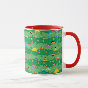 Sesame Street Christmas Lights Pattern Mug