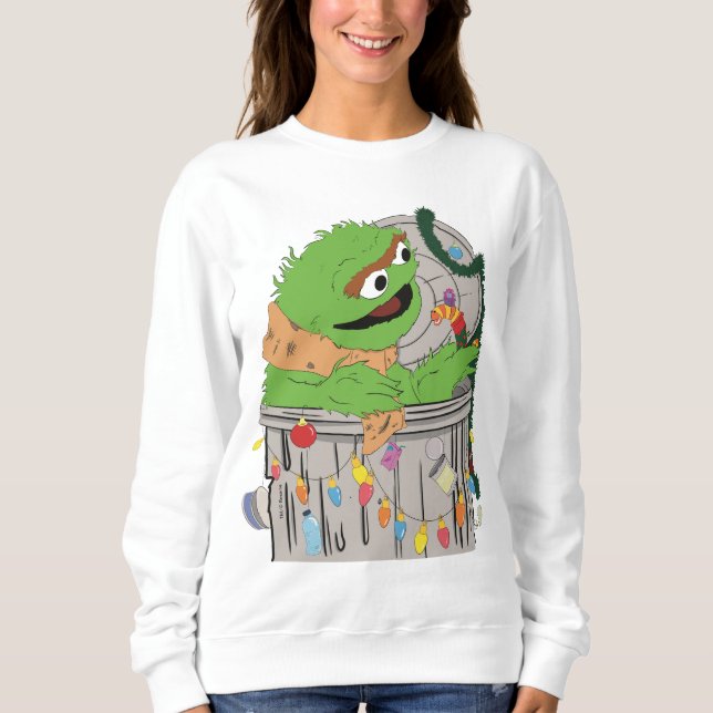 Sesame Street | Christmas Oscar the Grouch Sweatshirt (Front)