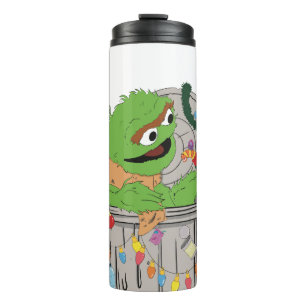 Sesame Street   Christmas Oscar the Grouch Thermal Tumbler
