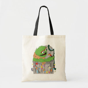 Sesame Street   Christmas Oscar the Grouch Tote Bag