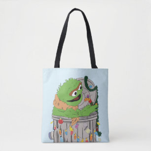 Sesame Street Christmas Oscar the Grouch Tote Bag