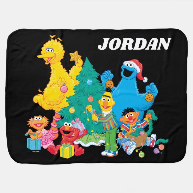 Sesame Street | Christmas Pals Baby Blanket (Horizontal)
