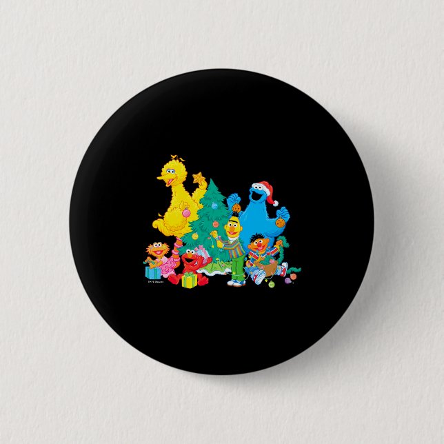 Sesame Street Christmas Pals  Button (Front)