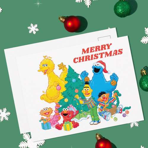 Sesame Street  Christmas Pals Postcard