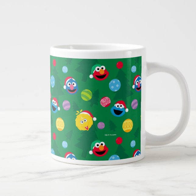 Sesame Street Christmas Tree Pattern Giant Coffee Mug (Right)