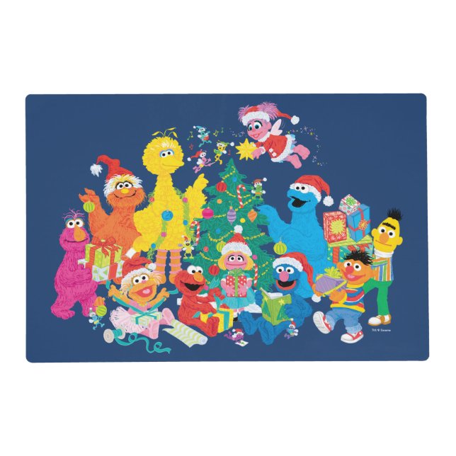 Sesame Street | Christmas with the Whole Gang Placemat (Front)