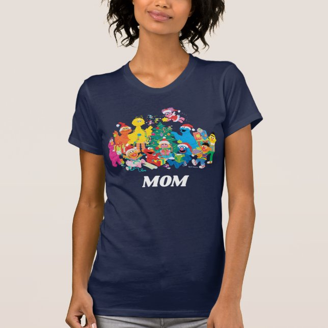 Sesame Street | Christmas with the Whole Gang T-Shirt (Front)