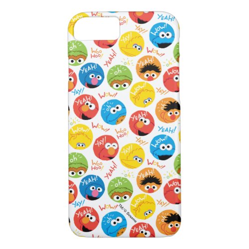 Sesame Street Circle Character Pattern iPhone 87 Case