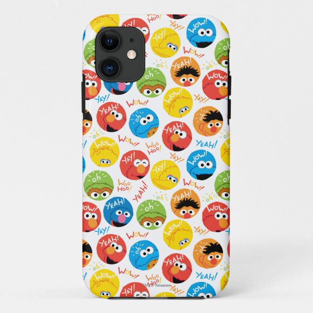 Sesame Street Circle Character Pattern Case-Mate iPhone Case (Back)