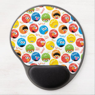Sesame Street Circle Character Pattern Gel Mouse Pad