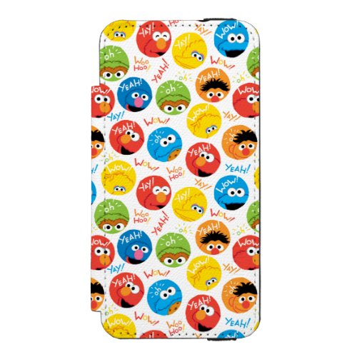 Sesame Street Circle Character Pattern Wallet Case For iPhone SE55s
