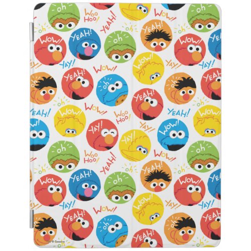 Sesame Street Circle Character Pattern iPad Smart Cover