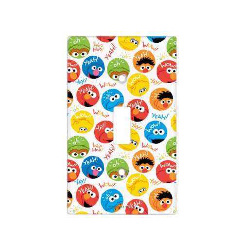 Sesame Street Circle Character Pattern Light Switch Cover
