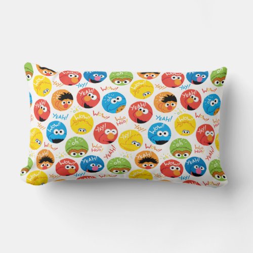 Sesame Street Circle Character Pattern Lumbar Pillow
