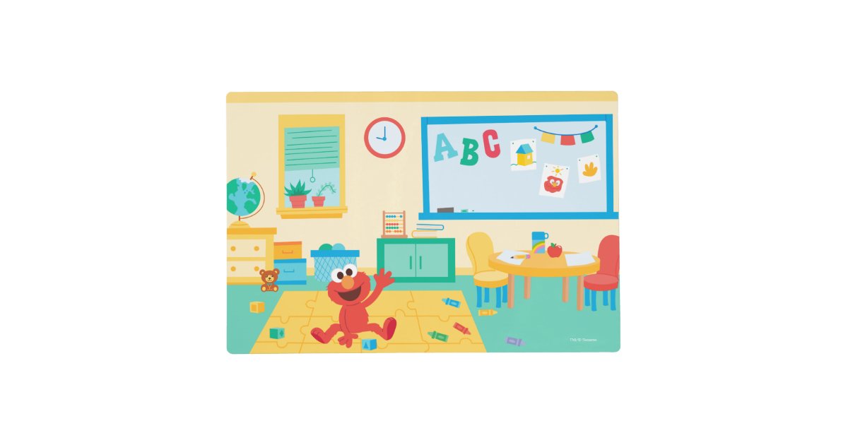 Sesame Street | Classroom Scene Placemat | Zazzle