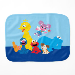 Sesame Street | Colorful Sesame Street Pals Baby Burp Cloth