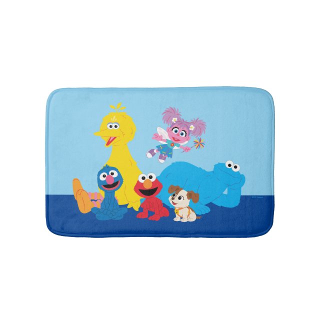 Sesame Street | Colorful Sesame Street Pals Bath Mat (Front)