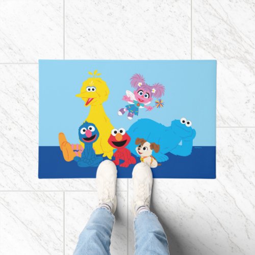 Sesame Street  Colorful Sesame Street Pals Doormat