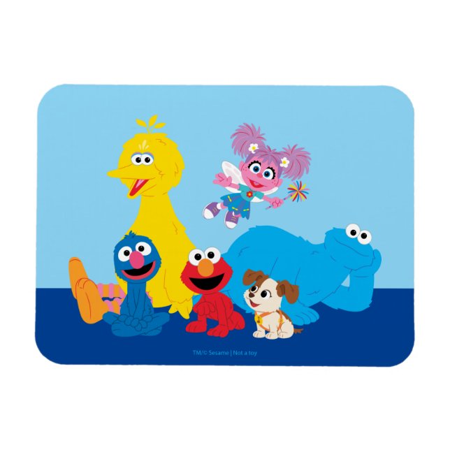 Sesame Street | Colorful Sesame Street Pals Magnet (Horizontal)