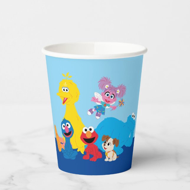 Sesame Street | Colorful Sesame Street Pals Paper Cups (Left)