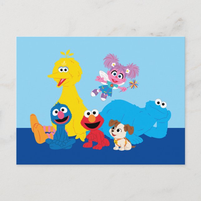 Sesame Street | Colorful Sesame Street Pals Postcard (Front)