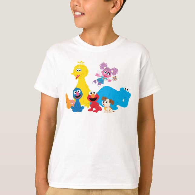 Sesame Street | Colorful Sesame Street Pals T-Shirt (Front)