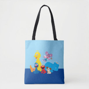 Sesame Street Colorful Sesame Street Pals Tote Bag
