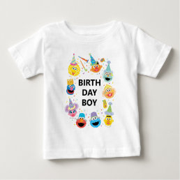 Sesame Street Confetti Birthday Boy Baby T-Shirt