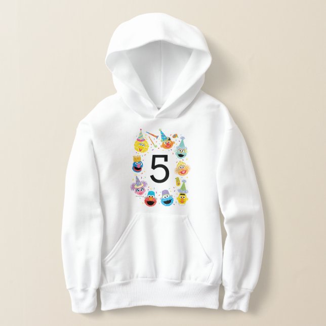 Sesame Street Confetti Birthday Hoodie (Laydown)