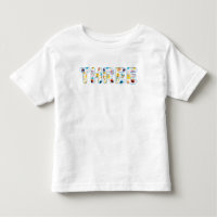 Sesame Street Confetti Pattern Third Birthday