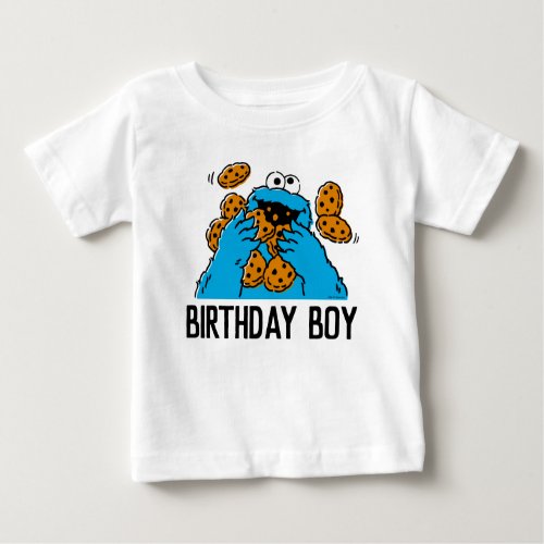 Sesame Street  Cookie Monster 1st Birthday Baby T Baby T_Shirt