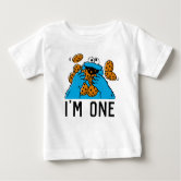 Zazzle Cookie Monster First Birthday Baby T Shirt Infant Unisex Size 6 Month White