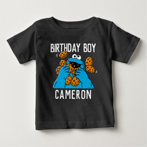 Sesame Street  Cookie Monster 1st Birthday Baby T Baby T_Shirt