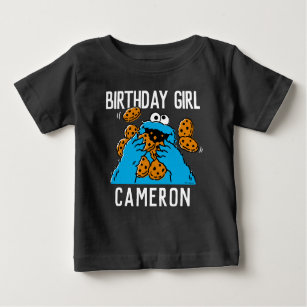 Sesame Street   Cookie Monster 1st Birthday Baby T-Shirt