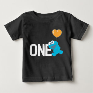 Sesame Street   Cookie Monster 1st Birthday Baby T-Shirt