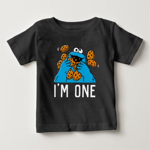 Sesame Street  Cookie Monster 1st Birthday Baby T_Shirt