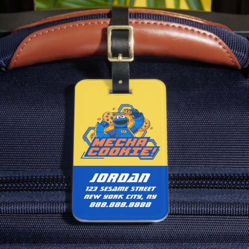 Sesame Street  Cookie Monster  Add Name Luggage Tag