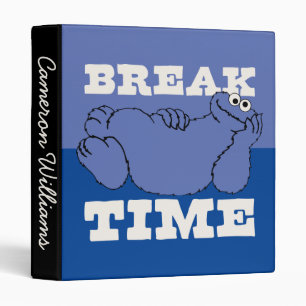 Sesame Street   Cookie Monster   Add Your Name 3 Ring Binder