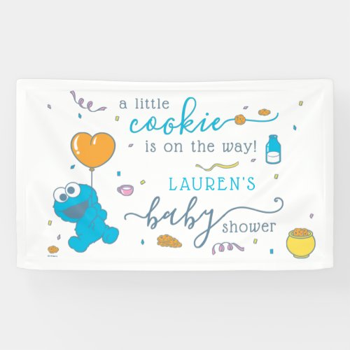 Sesame Street  Cookie Monster Baby Shower Banner